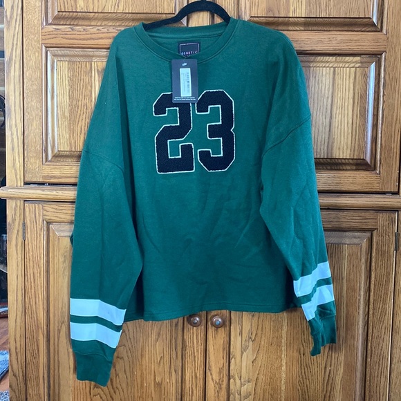 PrettyLittleThing Sweaters - Khaki 23 Logo Crew Neck